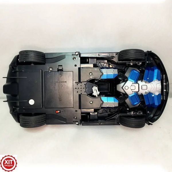 Радіокерована Машинка-Трансформер Bugatti Robot Car Size 18 СИНЯ / Трансформер з пультом та акумулятором 02345617110 фото