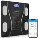 Ваги смарт підлогові до 180 кг A-8003 Чорні / Розумні фітнес ваги Bluetooth + додаток на телефон   0234560864 фото
