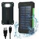 Повербанк на сонячній батареї 20000mAh + ліхтарик, KL110 / Портативний PowerBank / Зовнішній акумулятор / УМБ 0234570412 фото 1