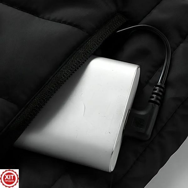 Чоловічий жилет з підігрівом L, від USB, 3 режими / Терможилет з підігрівом  0234574643 фото