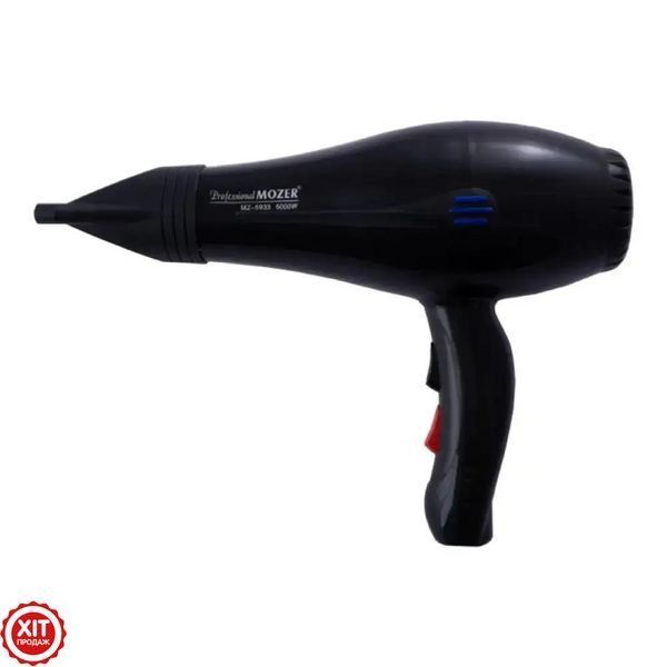 Фен для волосся Mozer MZ-5933, 5000 Вт / Професійний фен для укладання волосся з насадкою  0234565717 фото