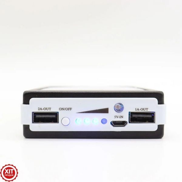 Павербанк із сонячною батареєю 20000mah + Подарунок USB DC кабель / Power Bank з ліхтариком / Портативна зарядка 0234564643 фото