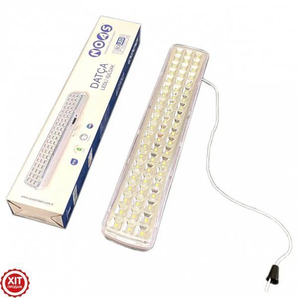 УЦІНКА! Аварійний світлодіодний світильник 60 LED (36х7х4,5 см) Noas YL05-1011 / Переносна лампа 23456382600002 фото