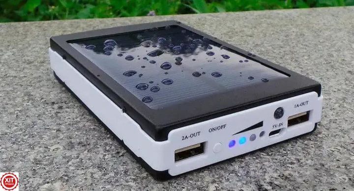 Павербанк із сонячною батареєю 20000mah + Подарунок USB DC кабель / Power Bank з ліхтариком / Портативна зарядка 0234564643 фото