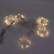 Гірлянда-штора Роса з гачками та пультом, від USB, 3&times;2м, 300LED, Теплий білий / Світлодіодна гірлянда 023457585601 фото 2
