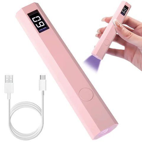 Ультрафіолетовий ліхтарик для сушіння гель-лаку 3Вт, з USB / Міні лампа для манікюру / Ліхтарик для нігтів 0234577826 фото