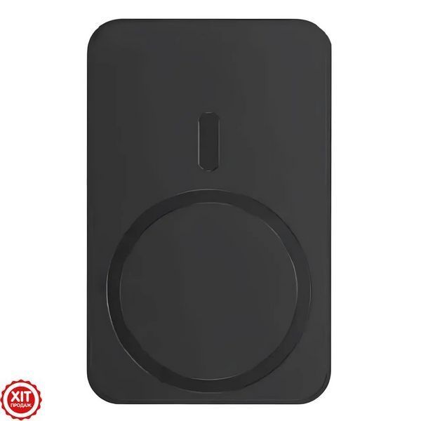 Зовнішній акумулятор 10000 mAh, MagSafe, Type-c, Чорний / Магнітний повербанк для айфону / Павербанк  0234575398 фото