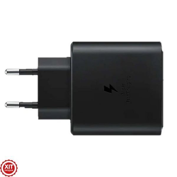 Адаптер USB з кабелем USB-TYPE C 45W Black Edition / Зарядка для телефона / Адаптер зі швидкою зарядкою  0234577344 фото