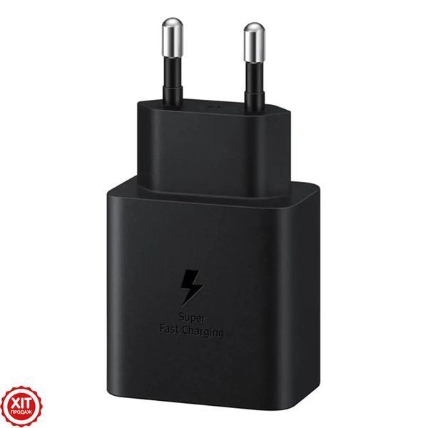 Адаптер USB з кабелем USB-TYPE C 45W Black Edition / Зарядка для телефона / Адаптер зі швидкою зарядкою  0234577344 фото