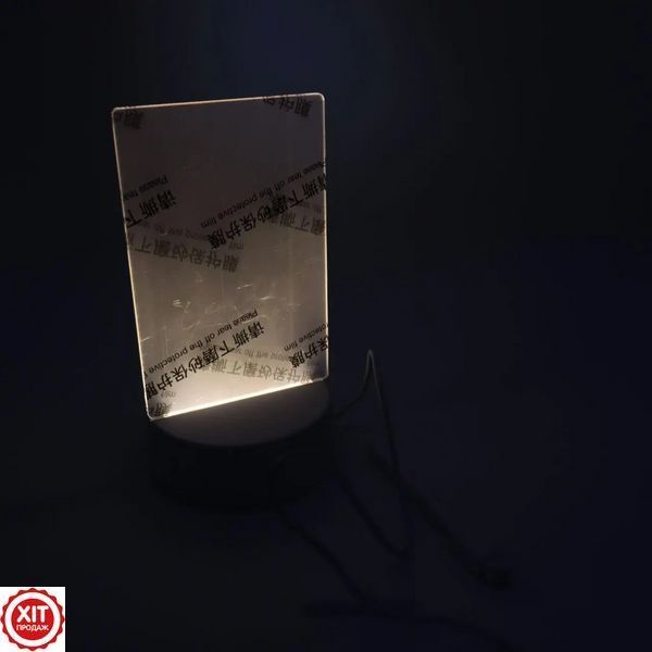 Світильник дошка для нотаток від USB + маркер, LAMP 3D / 3D нічник планер / Настільний світильник нічник 0234573348 фото