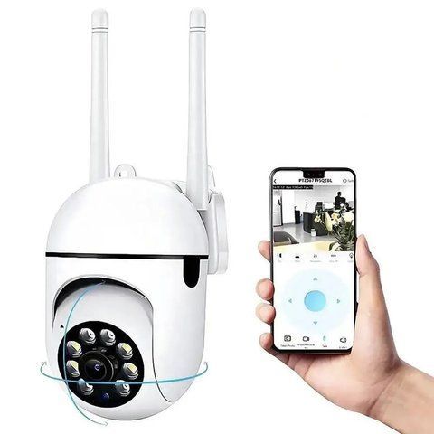 Вулична IP камера відеоспостереження 2Мп, FullHD, NJ PRO / Поворотна wifi камера з керуванням телефоном  0234568898 фото