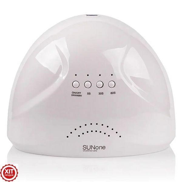 Лампа для манікюру 48W SUN ONE WHITE / Ультрафіолетова LED+UV лампа для сушіння гель-лаку 0234562484 фото