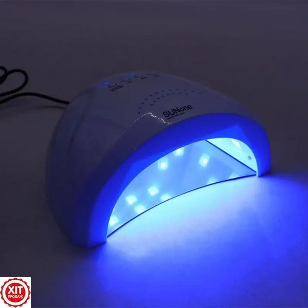 Лампа для манікюру 48W SUN ONE WHITE / Ультрафіолетова LED+UV лампа для сушіння гель-лаку 0234562484 фото