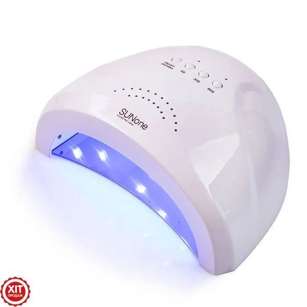 Лампа для манікюру 48W SUN ONE WHITE / Ультрафіолетова LED+UV лампа для сушіння гель-лаку 0234562484 фото