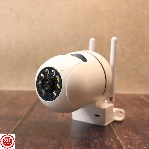 Набір 2шт WIFI камера відеоспостереження 2MP, NJ PRO / Вулична камера з датчиком руху / IP камера  0234568898 фото