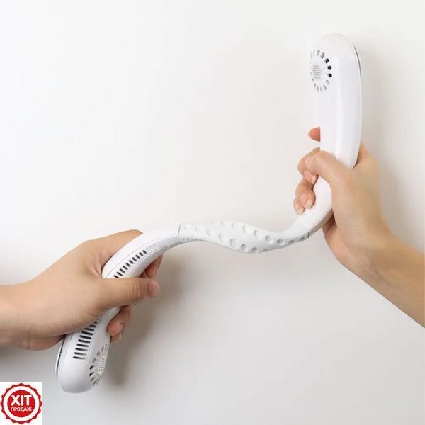 Портативний вентилятор на шию 3 режими, 2400mAh, з USB / Шийний вентилятор / Акумуляторний вентилятор для шиї  0234578279 фото