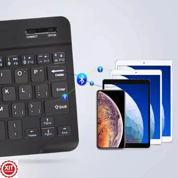 Бездротова Bluetooth клавіатура з мишкою, BT Combo / Портативна клавіатура для планшета  0234570989 фото