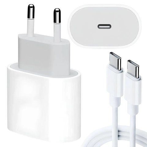 Зарядний пристрій 35W + кабель 1м (USB-C to USB-C) / Зарядка для телефону / Блок із швидкою зарядкою   0234579130 фото