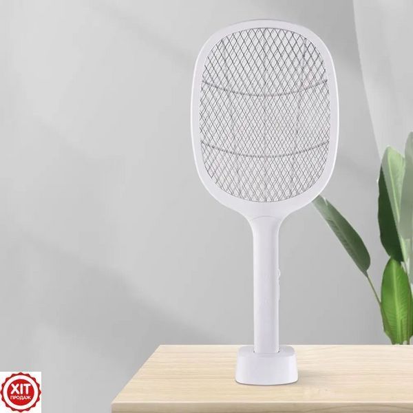 Електрична мухобійка-пастка для комарів, з USB / Акумуляторна ракетка для мух / Електромухобійка  0234578496 фото
