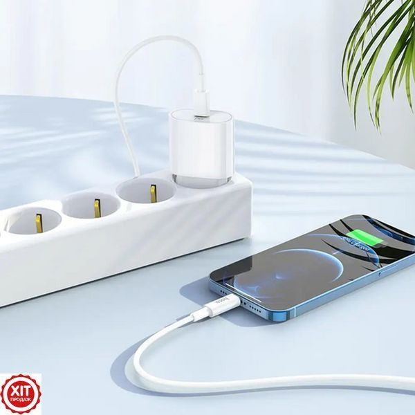Зарядний пристрій 35W + кабель 1м (USB-C to USB-C) / Зарядка для телефону / Блок із швидкою зарядкою   0234579130 фото
