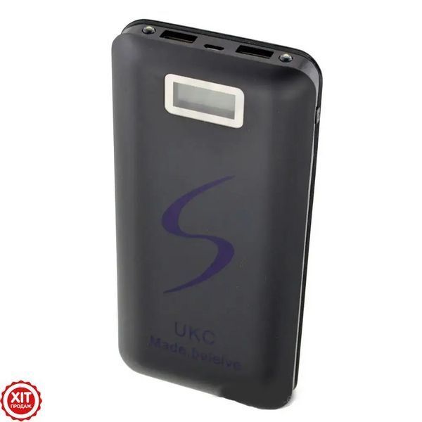 Power Bank 30 000mAh, 2хUSB, UKC + Подарунок USB DC кабель живлення 12V для роутера/модему, 1м 0234563584 фото