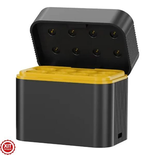 Зарядний пристрій для батарейок від USB + Подарунок АКБ пальчиковий 2800mAh / Кейс для заряджання батарейок 0234584488 фото