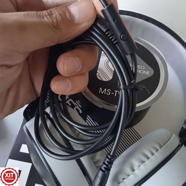 Бездротові навушники з кабелем AUX, від USB, MS TV-1A / Bluetooth навушники / Накладні навушники  0234577787 фото