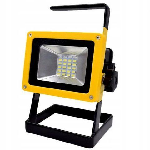 Акумуляторний прожектор з 3 акумуляторами (30W, 24LED) D15 / Світлодіодний переносний ліхтар  0234565406 фото