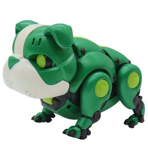 Інтерактивна іграшка собака Бульдог, на батарейках, 13 см, Mecha Dog R11, Зелений / Танцююча іграшка собака робот  023457493501 &laquo;pr-aps&raquo; фото