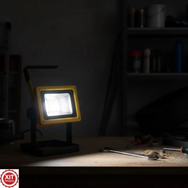Акумуляторний прожектор з 3 акумуляторами (30W, 24LED) D15 / Світлодіодний переносний ліхтар  0234565406 фото