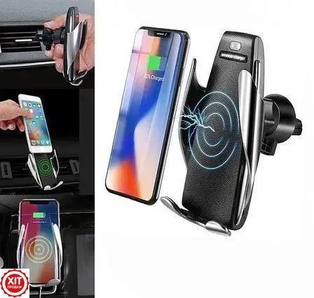Автомобільний тримач Penguin Smart Sensor S5 з функцією бездротової зарядки / Автоутримувач 0123457480 фото