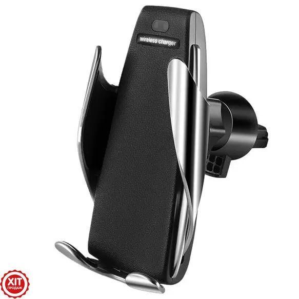 Автомобільний тримач Penguin Smart Sensor S5 з функцією бездротової зарядки / Автоутримувач 0123457480 фото