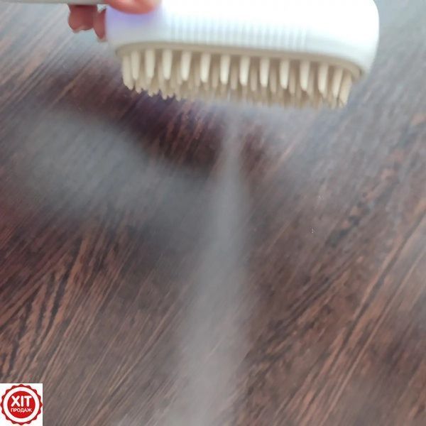 Щітка гребінець з паром для котів та собак, від USB, Steamy Brush E-W3317 / Щітка для вичісування шерсті  0234572512 фото