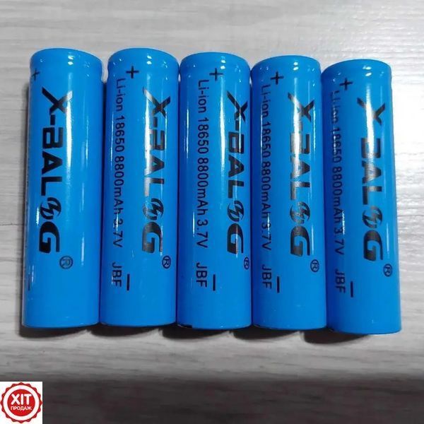 Комплект 4шт Літій-іонний акумулятор 8800mAh (3,7V) X-BALOG / Багаторазова акумуляторна батарея  0234564395 фото