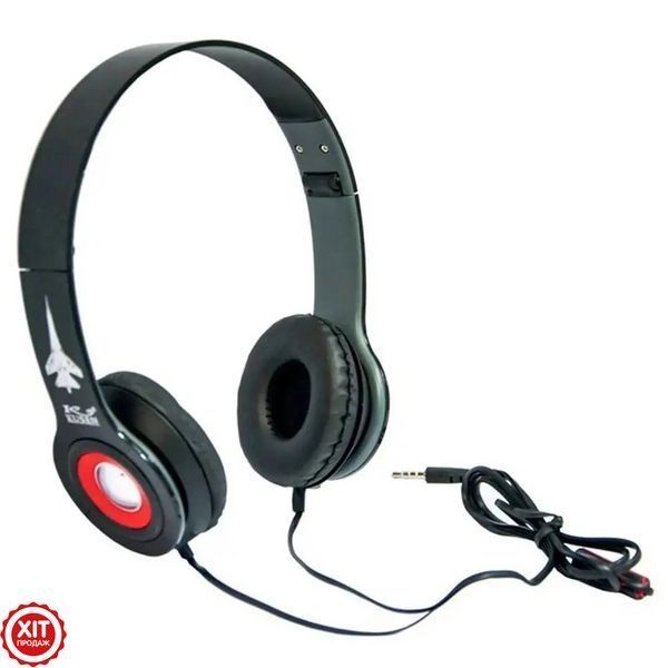 Навушники MDR KS-611, з мікрофоном, Чорні / Накладні навушники для комп'ютера / Ігрові навушники  0234565666 фото
