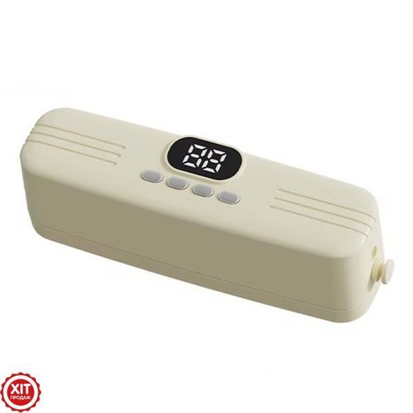 Вакууматор для продуктів + пакети, з USB, 60 КПа / Вакуумний пакувальник / Акумуляторний вакууматор для їжі  0234585345 фото