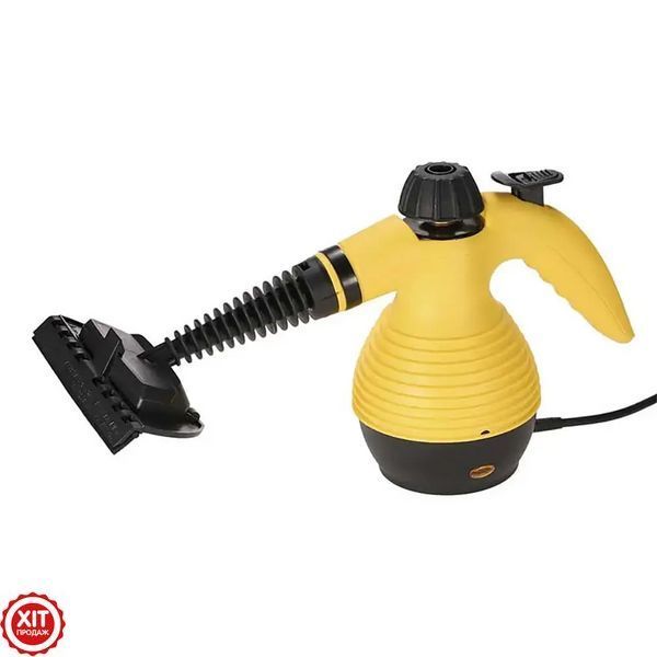 Ручний пароочисник 350мл, 1000W + 8 насадок, Steam Cleaner DF-A001 / Відпарювач з функцією пароочисника / Парогенератор 0234560632 фото