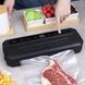 Вакуумний пакувальник продуктів, сенсорний, від мережі, Чорний / Домашній вакууматор для продуктів / Вакууматор для м'яса  0234580324 фото 2
