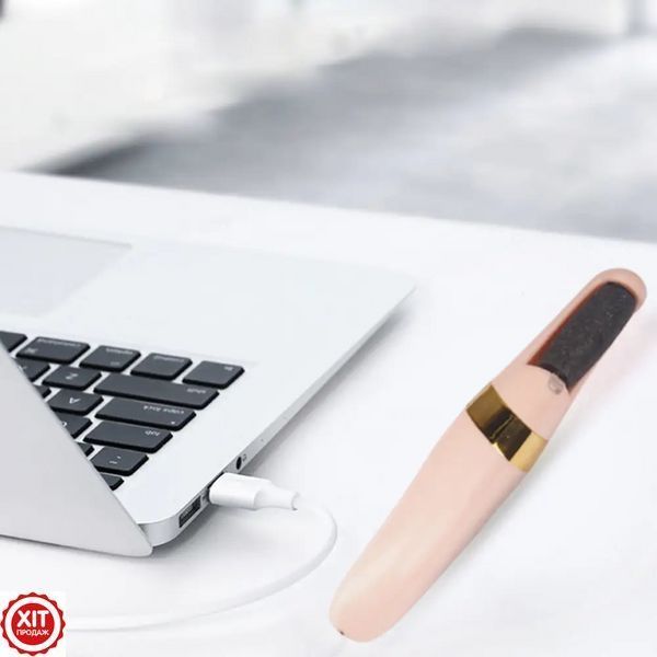 Електрична пемза для ніг з 2 насадками Flawless Pedi, USB / Апарат для педикюру / Пилка для ніг 0234569263 фото