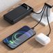 Повербанк з ліхтариком + кабеля, 30000мАч, Чорний / Power bank / Павер банк / Зовнішній акумулятор / УМБ  023458531201 фото 6
