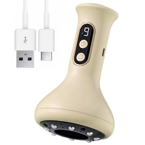 Вакуумний масажер антицелюлітний, з підігрівом, 9 швидкостей, від USB / Акумуляторний масажер для тіла / Масажер від целюліту  0234582902 фото