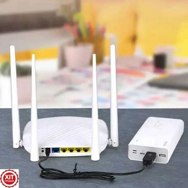 Набір 2шт USB DC кабель живлення 5-12V для роутера та абонентського терміналу / Шнур для Wifi роутера   0234563898 фото
