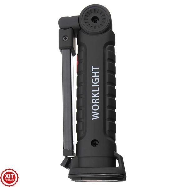 Акумуляторний ліхтарик на магніті, від USB WORKLIGHT-W51-SMD + COB / Кемпінговий ліхтар / Підвісний ліхтарик для СТО / Ручний  0234567680 фото