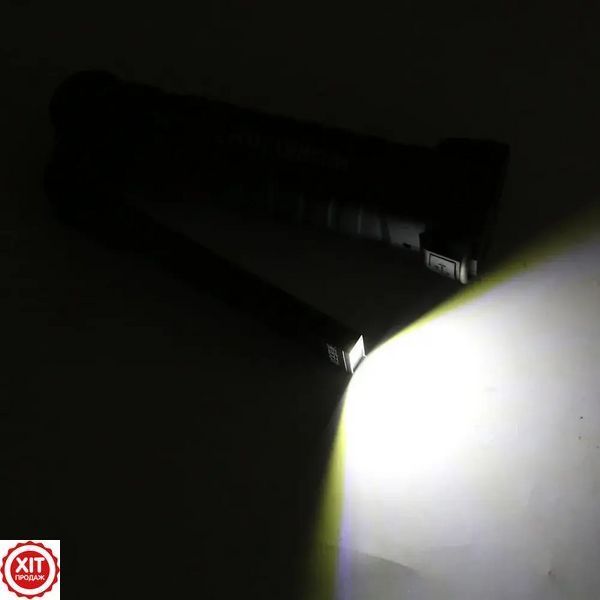 Акумуляторний ліхтарик на магніті, від USB WORKLIGHT-W51-SMD + COB / Кемпінговий ліхтар / Підвісний ліхтарик для СТО / Ручний  0234567680 фото