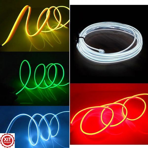 Силіконова стрічка LED 5 м, NEON 12V-220V, Білий / Гнучка неонова стрічка / Стрічка світлодіодна 0234562826 фото