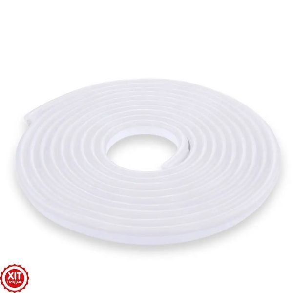 Силіконова стрічка LED 5 м, NEON 12V-220V, Білий / Гнучка неонова стрічка / Стрічка світлодіодна 0234562826 фото
