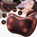 Інфрачервона масажна подушка (31х10х19 см) Massage pillow 8028 / Роликовий масажер для шиї та спини 0123457498 фото 4