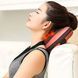 Інфрачервона масажна подушка (31х10х19 см) Massage pillow 8028 / Роликовий масажер для шиї та спини 0123457498 фото 6