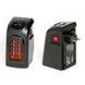 Тепловентилятор 400 Вт, від мережі, HANDY HEATER / Портативний міні обігрівач у розетку з таймером  0234561375 фото 3