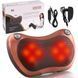 Інфрачервона масажна подушка (31х10х19 см) Massage pillow 8028 / Роликовий масажер для шиї та спини 0123457498 фото 11